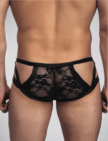 SCANDALS Men's Lace and Wetlook Briefs Menswear Scandals Menswear